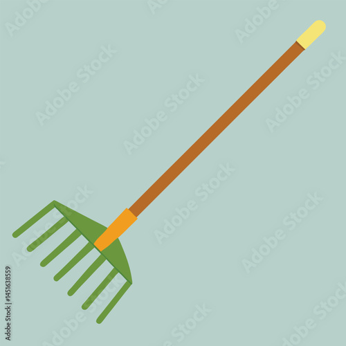 garden rake vector