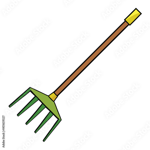garden rake vector