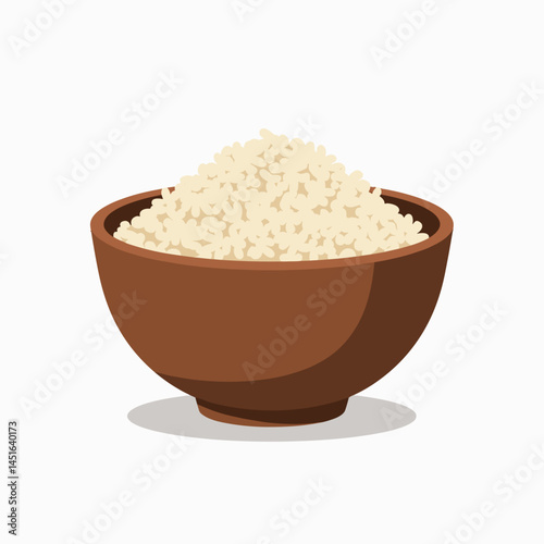 brown rice in bowl, healthy food, white grains, nutritious, natural, organic, whole grain, gluten free, vegan, plantbased, high fiber, low glycemic index, sustainable agriculture