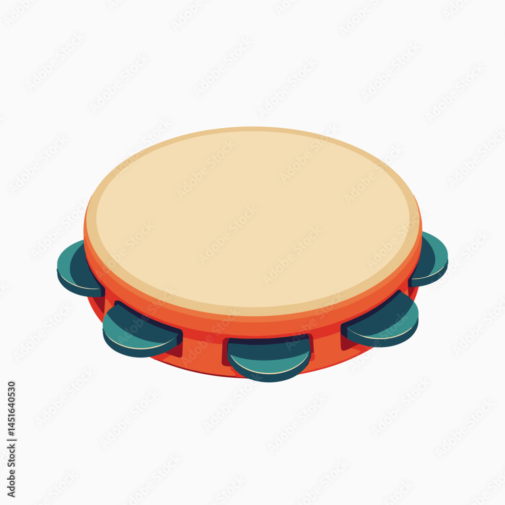cartoon drum with red and blue accents cartoon drum with red and blue accents