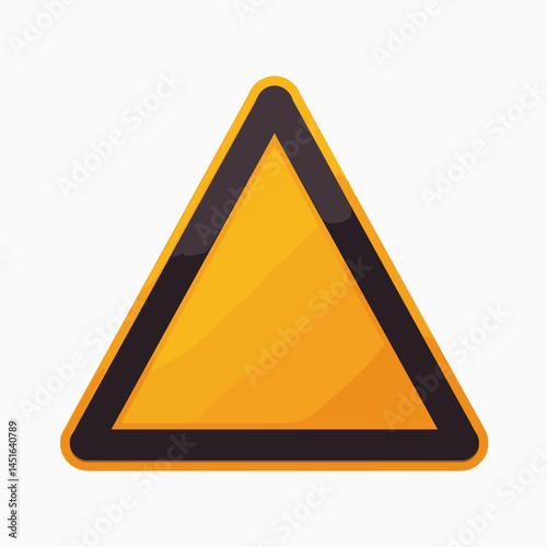 caution yellow diamond sign with black border