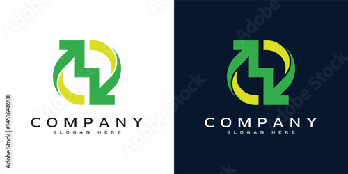 modern arrow logo template design