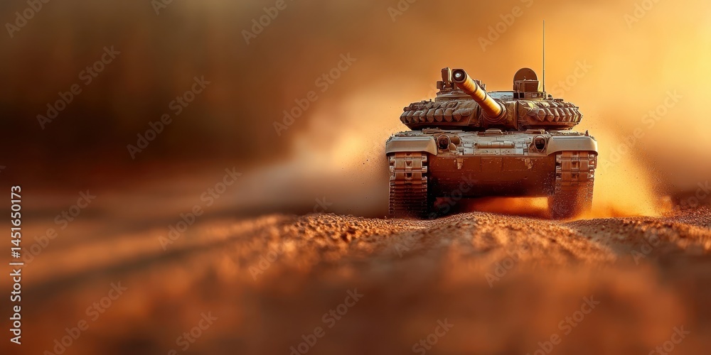 War tank banner