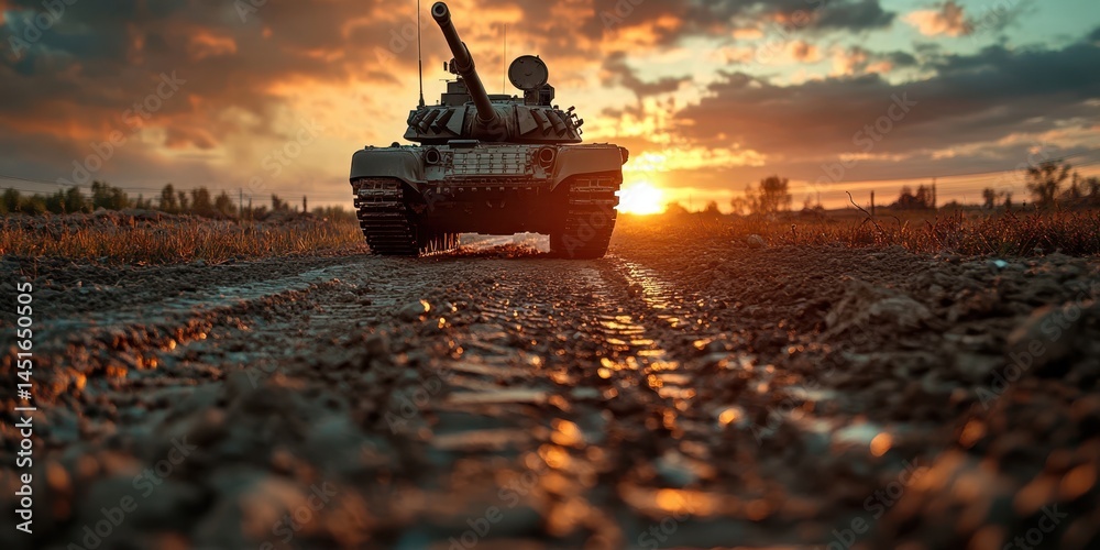 War tank banner