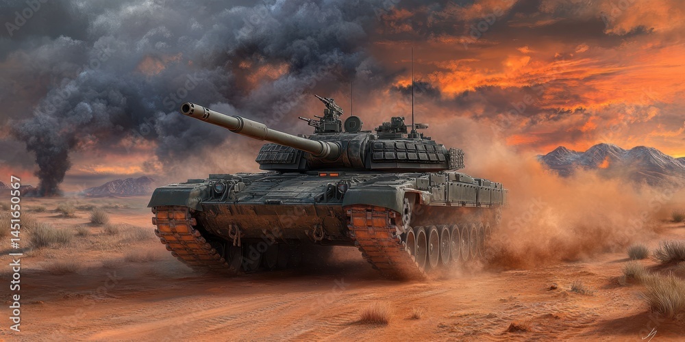War tank banner