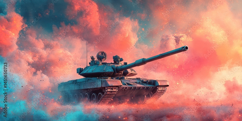 War tank banner