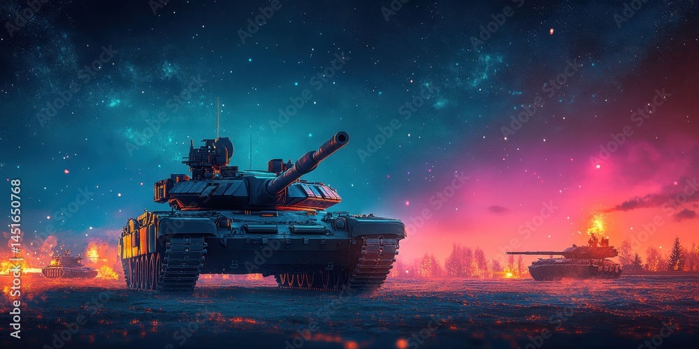 War tank banner