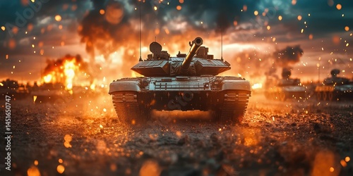 War tank banner
