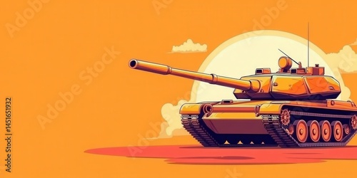War tank banner