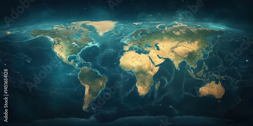 World Map Banner