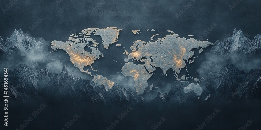 World Map Banner
