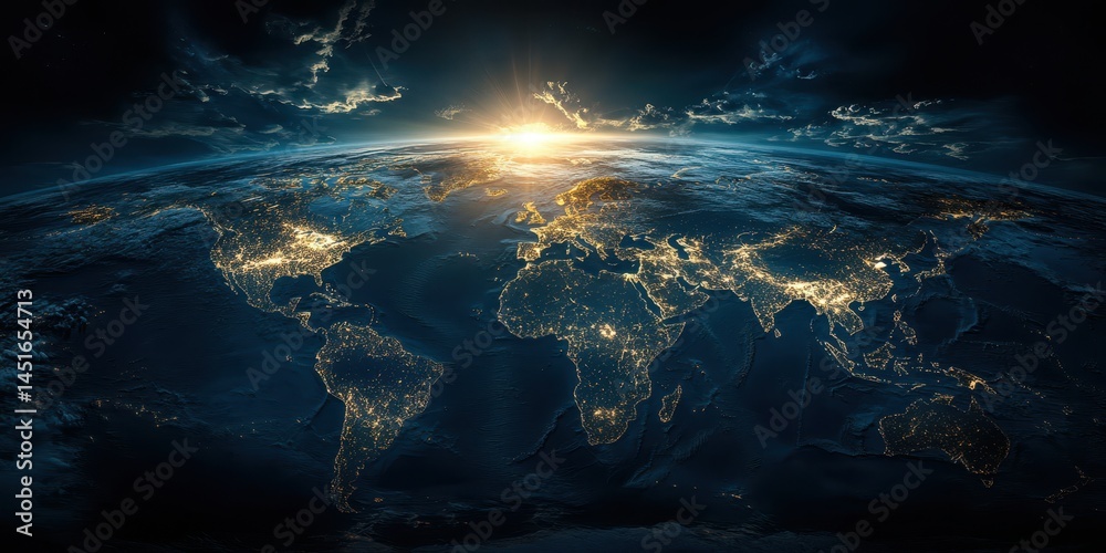 World Map Banner