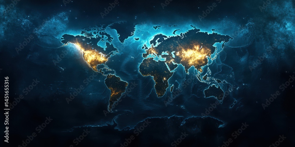 World Map Banner