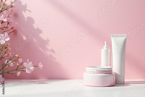 Empty white surface, ideal for cosmetic product shots, item, clean, high-key