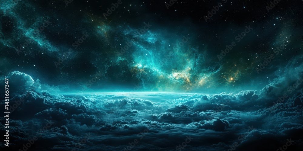 Naklejka premium World Map Banner