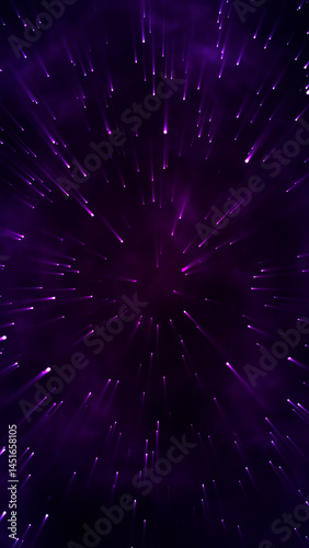 Purple Light Streaks Background – Vertical 4K