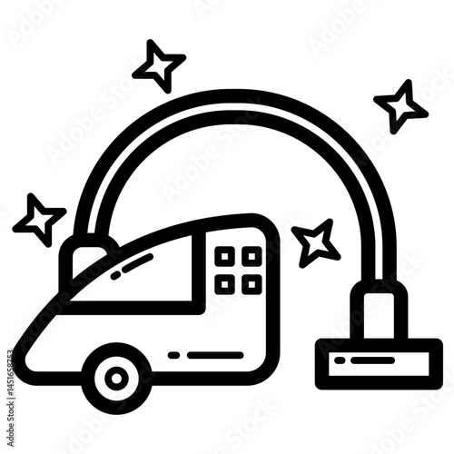Vacuum Cleaner Lineart