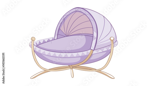 baby carriage on a white background