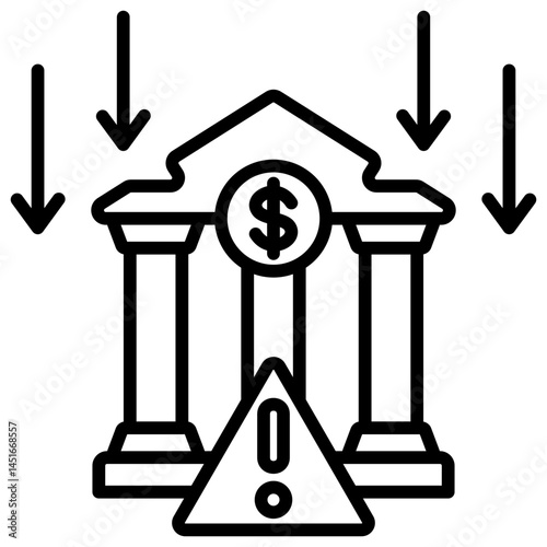 Economic Crisis Icon