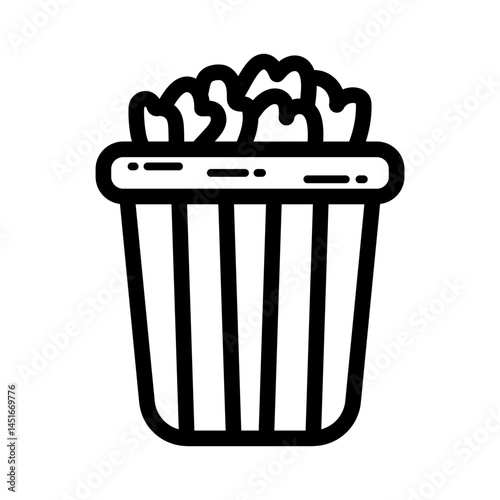 Popcorn Lineart
