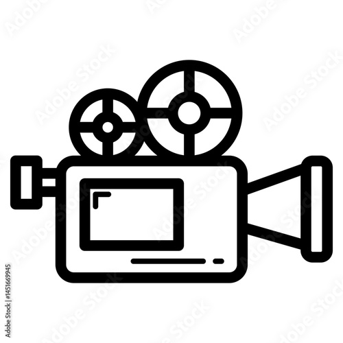 Video Camera Lineart