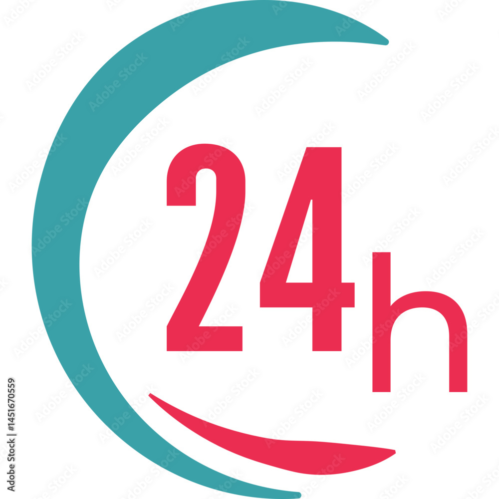24 Hours Icon 24 Hours Icon