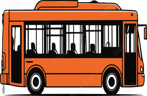 bus vector art illustration