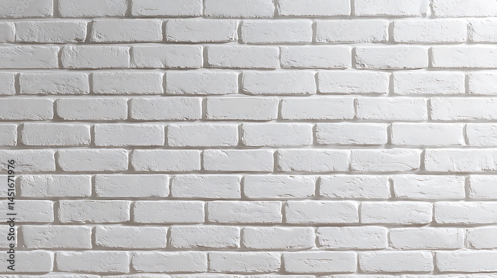 Modern white brick wall texture clean whitewashed bricks soft lighting background minimal design elements Modern white brick wall texture clean whitewashed bricks soft lighting background minimal design elements