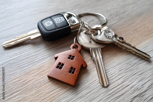 Home Keys Car Keys Real Estate Ownership New House Purchase