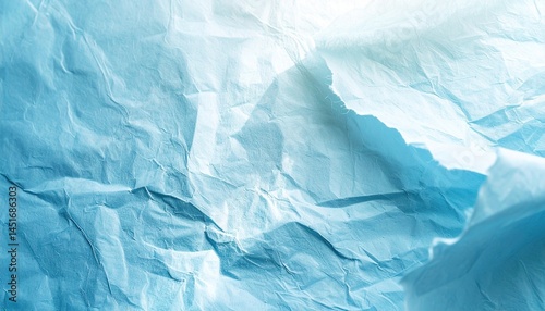 Wallpaper Mural Crumpled blue paper texture studio setting abstract image calm environment close-up view visual concept for design Torontodigital.ca