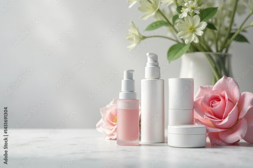 Crisp white setting, highlighting cosmetic details, beauty, object, item Crisp white setting, highlighting cosmetic details, beauty, object, item