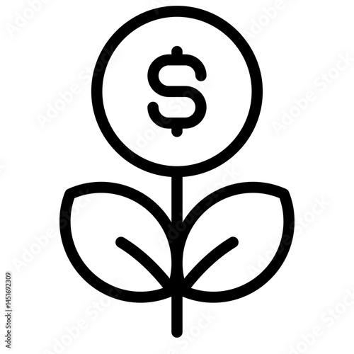 Investment icon in vector illustration