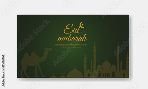 Eid al adha Mubarak background banner design template