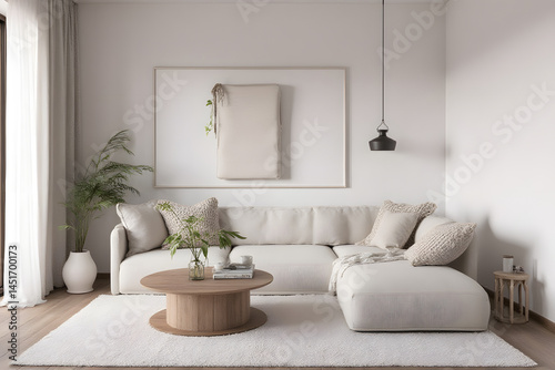 Minimalist Scandinavian living room