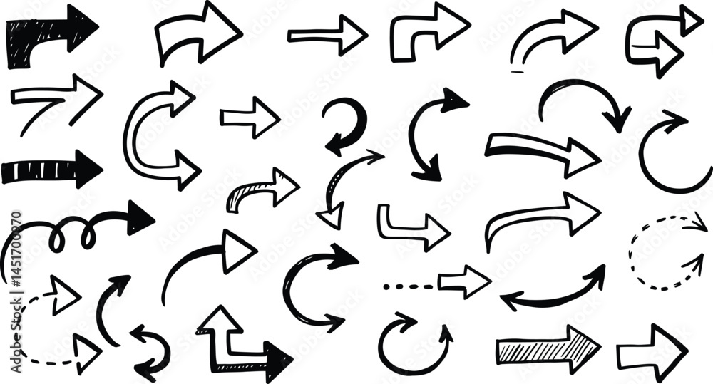Collection of Black Sketchy Arrows on Transparent Background AI Generative
Collection of Black Sketchy Arrows on Transparent Background AI Generative