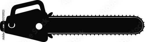 chainsaw silhouette vector isolated