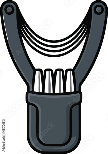 Vector illustration of dental floss threaders oral hygiene tool for healthy teeth cleaning