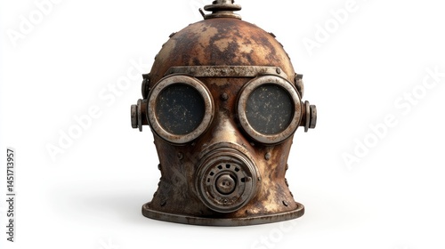 Rusty steampunk gas mask