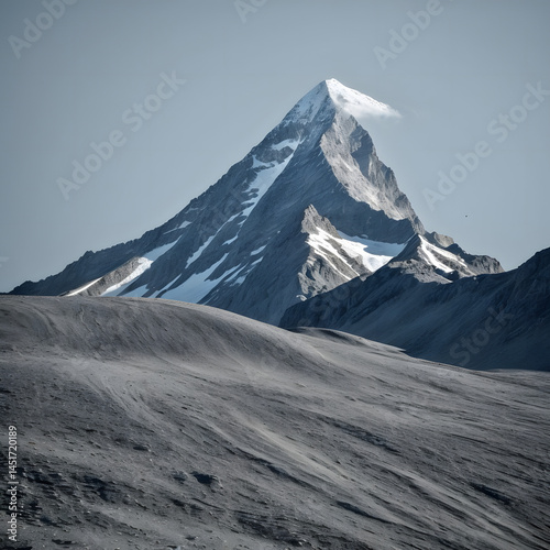 mount hood in the snow