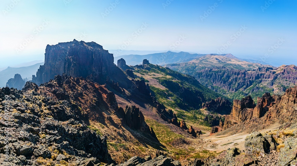 Naklejka premium Rocky mountain panorama