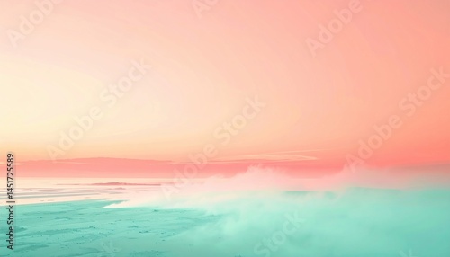 Wallpaper Mural Serene sunset reflecting over calm waters coastal landscape aerial view tranquil environment dreamlike atmosphere for relaxation Torontodigital.ca