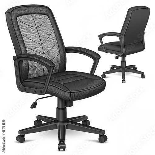 black office chair