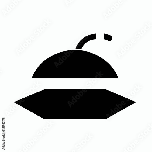  very simple flat and single minimalist Carpet Bomb Silhouettes in black on a white background 