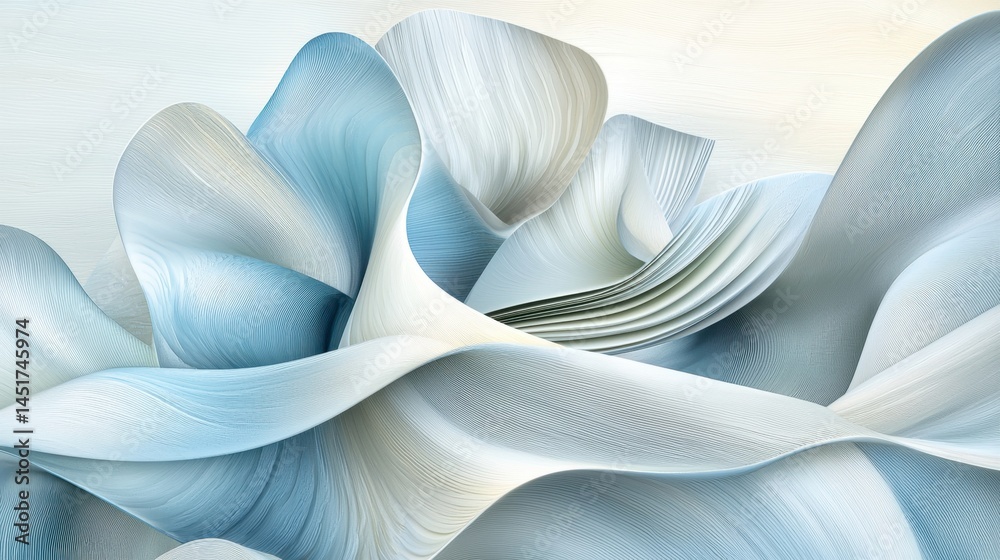 Modern abstract background with pastel gray-blue palette and noise grain effect