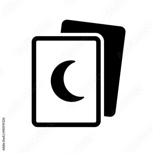  very simple flat and single minimalist Torat Cards Silhouettes in black on a white background 