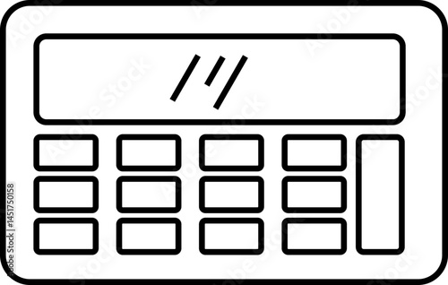 Outline Calculator Icon