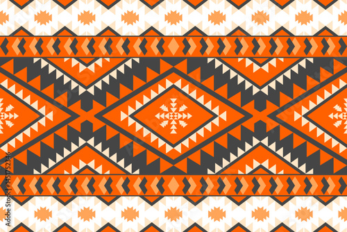 Vibrant Southwestern Tribal Geometric Pattern