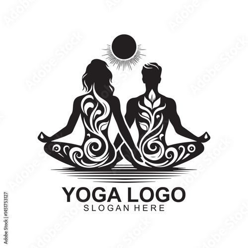 A yoga logo design