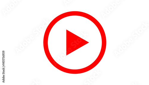 Free Download play button isolated on solid white background - GFXLoad