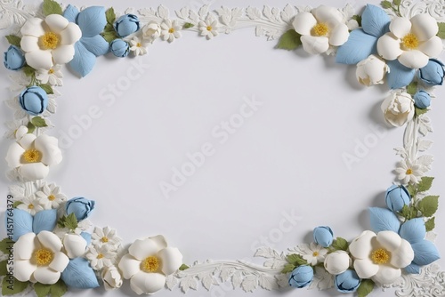 blue and white color paper